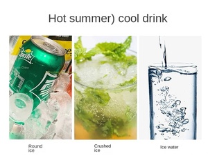 Multi Function <b>Ice</b> Water Dispenser Crushed <b>Ice</b> <b>Ice</b> Maker Household Counter Top 3 in 1 Black Electric Stainless Steel - Product Image 5