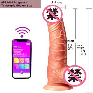 Muhuan Masturbateur féminin réaliste Jouet sexuel pour adulte Modèle APP Vibrateur électrique télescopique Gode réaliste Faux pénis - Product Image 6