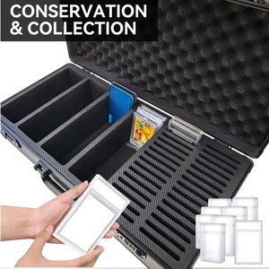 Boîte de rangement pour cartes sportives de grande capacité à 6 rangées, boîte de rangement pour cartes à collectionner, grand étui avec compartiments individuels pour le tri des cartes - Product Image 4
