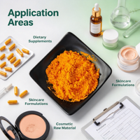 Asam Folat 99 Persen Bubuk Kristal Kuning Kelas Makanan Vitamin B9 untuk Penggunaan Pembuatan Suplemen Makanan