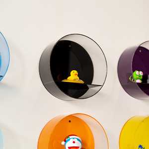 Kích thước tùy chỉnh Acrylic tường kệ nhiều màu hiển thị đứng DIY trang trí nội thất văn phòng Đảng Acrylic Vòng hiển thị hộp - Product Image 3