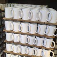 Fabrication de tasses à café en céramique personnalisées avec logo, impression par sublimation, 11 oz blanches, 15 oz vierges pour sublimation