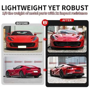 Nuevo Kit de Carrocería de Fibra de Carbono Estilo OEM para Ferrari 812 GTS, Rejillas Delanteras, Faldones Laterales, Alerón Trasero - Product Image 2