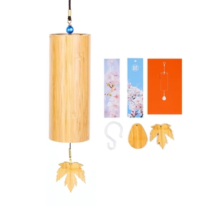 Factory OEM <strong>Antique</strong> Style Hand Cranked Bamboo Chord <strong>Wind</strong> <strong>Chime</strong> for Outdoor Music Yoga