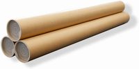 Tube d'enveloppe en papier kraft brun à usage multiple pour emballage d'autocollants