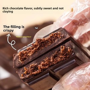 Snacks au chocolat saveur Dubaï, saveur pistache, garniture solide et extensible, pâte de noisette, <span class=keywords><strong>mille</strong></span> fils croustillants, beurre de cacao 40g - Product Image 4
