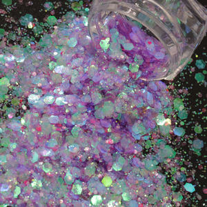 Paillettes pour nail art en vrac, grosses et irisées, poudre holographique PET, couleurs personnalisables, 0,01-6,0 mm, décorations de Noël - Product Image 4