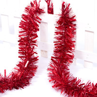 Guirlandes en plastique à feuilles pointues transfrontalières pour décorations de mariage, fournitures de fête, décorations de rampe d'escalier, utilisation en intérieur