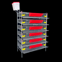 Nouvelle cage à batterie pour cailles de type H, 6 niveaux, galvanisée, HaoKai HK6-350, pour élevage de cailles pondeuses