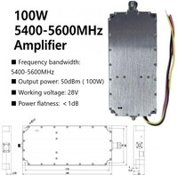 Amplificateur RF 100W 5400-5600MHz, amplificateurs de puissance RF, amplificateur GAN 50dBm 100W 5500 5.6GHz 5.4-5.6GHz 100W PA, modules sans fil