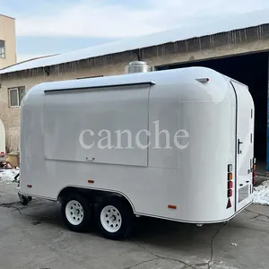 Remorque alimentaire mobile européenne avec cuisine complète, chariot à hot-dogs de rue, camion de restauration à vendre - Product Image 3