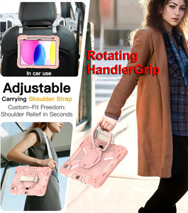 Funda Protectora Industrial con Soporte Giratorio Poligonal, Carcasa Resistente para Tablet <span class=keywords><strong>iPad</strong></span> 10.ª Generación, <span class=keywords><strong>iPad</strong></span> A16, 11.ª Generación, Venta al Por Mayor - Product Image 4