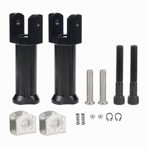 Reposapiés para pasajero de motocicleta Xuzhong, de acero inoxidable negro, pedal trasero para modelos Harley Davidson 18-23 - Product Image 5