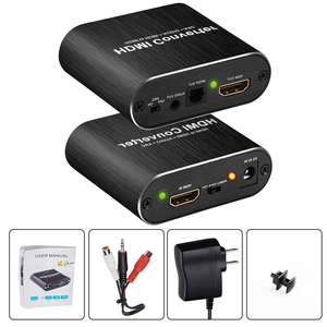 Extracteur audio <span class=keywords><strong>HDMI</strong></span> 4K SYONG, <span class=keywords><strong>HDMI</strong></span> <span class=keywords><strong>vers</strong></span> <span class=keywords><strong>HDMI</strong></span> + Convertisseur audio stéréo numérique optique TOSLINK (SPDIF) Prise en charge <span class=keywords><strong>ARC</strong></span> 3D - Product Image 2