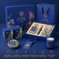 Boîte cadeau pliable personnalisée de marque premium pour parfums, boîtes rigides en papier pliables avec insert pour coffrets de parfums et bougies de haute valeur