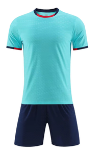 Ensemble de maillot de football noir pour homme, manches courtes, anti-transpiration, uniforme d'équipe rayé, toutes saisons, coupe classique, vêtements de sport en polyester - Product Image 4