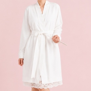 Oferta Especial: Bata de Satén Mate de Alta Calidad para Mujer, Kimono Sexy, Vestido Corto de Salón, Ropa de Dormir, Tallas Grandes, Camisón para Mujer - Product Image 4