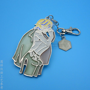 <b>Anime</b> Character Zinc Alloy <b>Keychain</b> 65mm Painted Hollow Design With Pendant Charm For Gift Promotion - Product Image 1