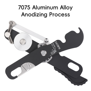 Dispositivo di Controllo Corda con Sistema Anti-Panico in Lega di Alluminio 7075 per Arrampicata e Soccorso - Product Image 4