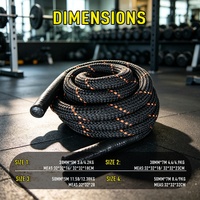 Cuerda de Batalla Comercial OKPRO de Alta Resistencia para Entrenamiento Físico Personalizado y Ejercicio Muscular - ¡Venta Caliente!