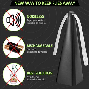 Wiederaufladbarer Tischventilator zur Fliegenabwehr Umweltfreundlicher Tragbarer Harmloser Insektenvertreiber für Bauernhof & Outdoor - Product Image 2