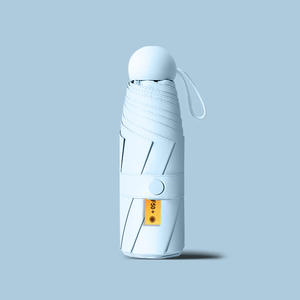 Capsule Mini Parapluie De Poche Clair Coupe-Vent 5 Parapluies Pliants Femmes Parapluie De Pluie Compact Cadeau Qualité en gros - Product Image 6