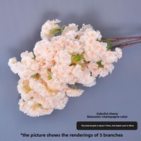 Branches de fleurs de cerisier artificielles pour la décoration florale de mariage et de la maison