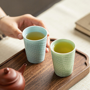 Ceramic Coffee Cup Set Small Teacups Porcelain Minimalist Design Afternoon <b>Tea</b> Use - Product Image 2
