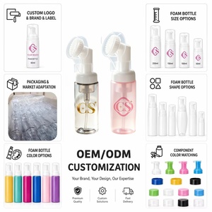 Flaconi Dispenser in <span class=keywords><strong>Plastica</strong></span> Personalizzabili da 100ml, 120ml, 150ml, 200ml, 250ml per Cura della Pelle, Shampoo e Sapone Schiumogeno da <span class=keywords><strong>Bagno</strong></span> - Product Image 3
