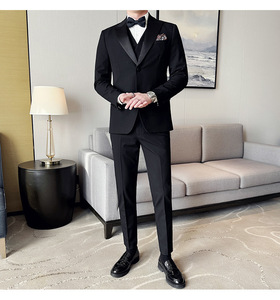 Traje <span class=keywords><strong>de</strong></span> Dos Piezas con Botones <span class=keywords><strong>para</strong></span> Hombre, Estándar Profesional, <span class=keywords><strong>para</strong></span> Bodas, Anfitriones <span class=keywords><strong>de</strong></span> Banquetes, Reuniones Anuales - Product Image 5