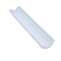 Magnifique abat-jour diffuseur en plastique blanc laiteux, long boîtier d'éclairage LED