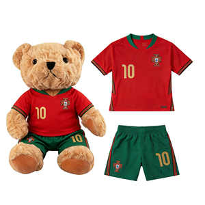 MSYO Peluche en forme d'ours en peluche avec maillot <span class=keywords><strong>de</strong></span> l'équipe nationale du Portugal, Coupe du Monde <span class=keywords><strong>de</strong></span> Football, Cadeaux <span class=keywords><strong>de</strong></span> bienvenue, Souvenirs pour les fans <span class=keywords><strong>de</strong></span> football - Product Image 1