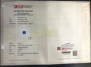 SGARIT 하이 엔드 고급 보석 제조 업체 도매 3.92ct 타원형 귀중한 진짜 희귀 보석 코발트 블루 스피넬 느슨한 보석 - Product Image 6