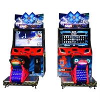 Simulateur dynamique de course de motoneige SnoCross avec contrôle de mouvement réaliste, machine d'arcade à monnayeur pour centre de jeux