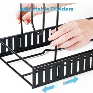 कैबिनेट रसोई की दीवार के नीचे भारी शुल्क धातु समायोज्य पैन आयोजक कैबिनेट रसोई दीवार के तहत 8 टियर पॉट और 3 diy विधियों के साथ - Product Image 4