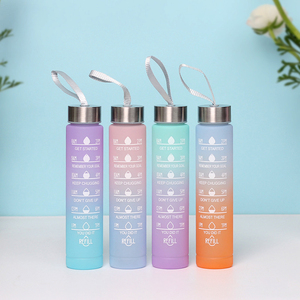 Ensemble de bouteilles d'eau créatives 3 <span class=keywords><strong>en</strong></span> 1 avec marqueur de temps 2023 ML + 2000ML + 900ML, 3 pièces, 500 - Product Image 4