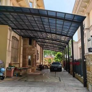 Cochera de policarbonato resistente a los rayos UV con estructura de aleación de aluminio, muy vendida, para estacionamiento exterior. - Product Image 2