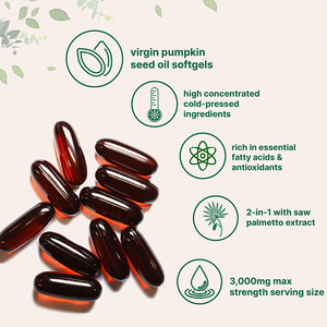 Kabak çekirdeği yağ özel etiket yumuşak kapsül takviyesi saç büyüme organik kabak için kabak çekirdeği yağ Softgels kapsül - Product Image 3