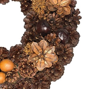 Nguồn cung cấp bên trang trí hoa Vòng hoa và cây thủ công tự nhiên <span class=keywords><strong>Pinecone</strong></span> gỗ hoa Vòng hoa cho Giáng sinh trang trí - Product Image 3