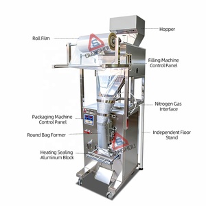 Machine d'emballage automatique de chips, azote fort, frites, batata palha, machine d'emballage de chips de pommes de terre - Product Image 3
