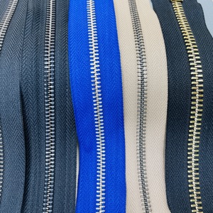 2026 nouveau KJ dents laiton #5 cuivre pistolet métal fermetures éclair Cremalleras jean <span class=keywords><strong>fermeture</strong></span> éclair mètre fermetures à glissière par la cour 5 rouleau pour veste - Product Image 5