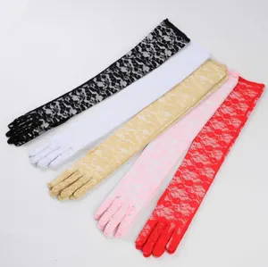 Gants longs en dentelle pour femmes, Protection UV, fête, festival, mariage, longs gants sexy pour femmes