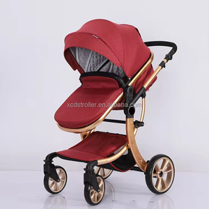 Cochecito Doble Buggy con <span class=keywords><strong>Capazo</strong></span> Portátil, Cesta para Dormir para Bebés, Capota para Cochecito, Cubierta Impermeable Acolchada, Material Oxford, Marco de Aleación de Aluminio, 20 kg - Product Image 2