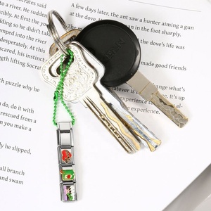Chaîne à perles italienne pour téléphone portable, pendentif porte-clés DIY, chaîne en acier inoxydable, design élégant et tendance - Product Image 3