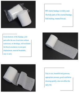 Vendaje Elástico Profesional de PBT para Primeros Auxilios Médicos, 5CM*4.5M, 70% Poliéster, 30% Viscosa, Certificado CE para Hospital - Product Image 5