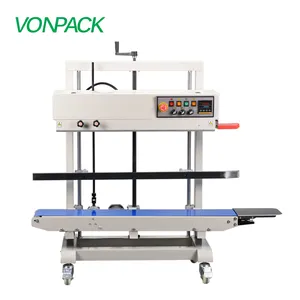 FR-1200V Automatic Vertical Plastic Film Bags Heat Sealing Machine Continuous Band Sealer Machine