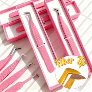 Profesyonel Fiber Uçlu Daha Çok Doku Sağlayan Kirpik Uzatma Cımbızı, Cilt Dokusu Gibi Mükemmel Tutuş İçin Kirpik Cımbızı - Product Image 6