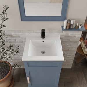 Nhà Máy Bán buôn mỏng cạnh Matt rửa lưu vực gốm tủ phòng tắm lưu vực bảng Top Đen phòng tắm bồn rửa - Product Image 5