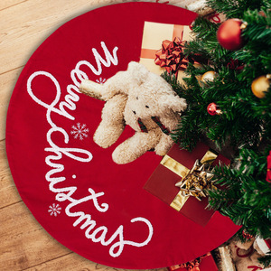 Falda para Árbol de Navidad Ecológica YUELIAN con Diseño de Copos de Nieve, Tamaños de 62CM/92CM, Venta al por Mayor de Fábrica para Decoración Navideña y de Año Nuevo - Product Image 2