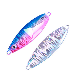 Vente chaude 3D Artificiel 40 80 100g Deep Sea Lent Jig Métal Leurres À La Traîne Longue Coulée Et <span class=keywords><strong>Pêche</strong></span> Au Thon Ocean Beach OME - Product Image 2